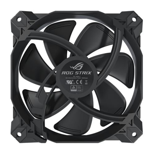 Asus ROG STRIX XF120 12cm PWM Case/Radiator Fan, Whisper-quiet, MagLev Bearing, Polychromatic ROG Logo, 1800 RPM, 5 Year Warranty