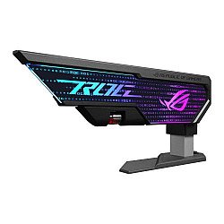 Asus ROG Herculx Graphics Card Holder, 3D ARGB Lightning, Stand Design, Supports Height of 72-128mm, Magnetic Spirit Level