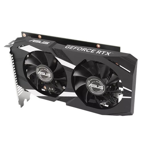 Asus DUAL RTX3050 OC, PCIe4, 6GB DDR6, DVI, HDMI, DP, 1537MHz Clock, Overclocked