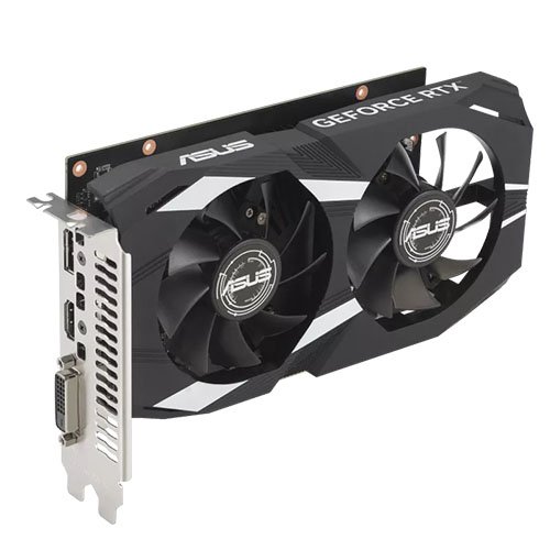 Asus DUAL RTX3050 OC, PCIe4, 6GB DDR6, DVI, HDMI, DP, 1537MHz Clock, Overclocked