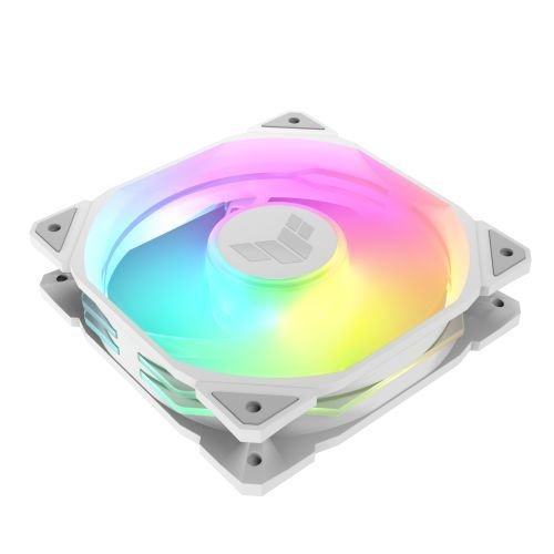 Asus TUF Gaming TR120 ARGB 12cm PWM Case Fan (Single), Hydraulic  Bearing, 28mm Frame, Double-layer LED Matrix Design, 2000 RPM, White