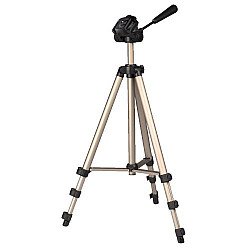 Hama (Star 75) Camera Tripod, 3D Tilt Head, 125cm Max Height, 6.4mm Thread, Quick-Release Plate, Spirit Level, Bag