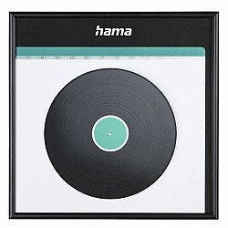 Hama LP Wall Mount Cover Frame, Aluminium, Black, 31.5 x 31.5 cm