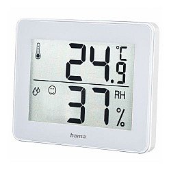 Hama TH-130 Thermo/Hygrometer - Thermometer, Hygrometer, Comfort Indicator, White