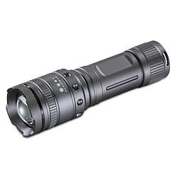 Hama Ultra Pro 1000 Lumen LED Torch, 200m Range, Adjustable Beam Focus, Shockproof, Aluminium, Black