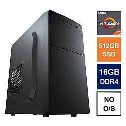 Spire MATX Tower PC, Vida Business Case, Ryzen 5 5600G, 16GB 3200MHz, 512GB SSD, Corsair 550W, No Optical, KB & Mouse, No Operating System