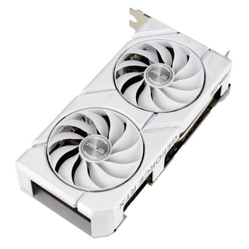 Asus DUAL RTX4060 EVO White OC, 8GB DDR6, HDMI, 3 DP, 2535MHz Clock, Overclocked 