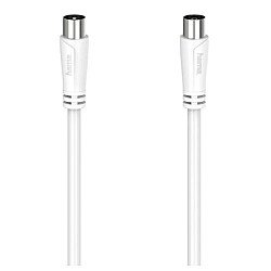 Hama Antenna Cable, Coax Male to Coax Female, 90dB, 20 Metre, White