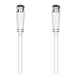 Hama SAT Connection Cable, F-Plug to F-Plug, 90dB, 3 Metres, White