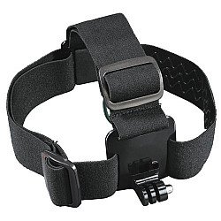 Hama Head Strap Mount for GoPro and Action Cameras, Elastic 