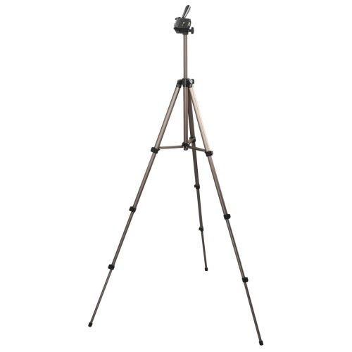 Hama (Star 700 EF Digital) Camera Tripod, 3D Tilt Head, 125cm Max Height, 6.4mm Thread, Spirit Level, Bag