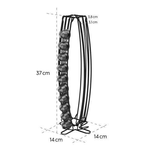 Hama Xavax Coffee Capsule Stand for Nespresso, Holds 40 Capsules
