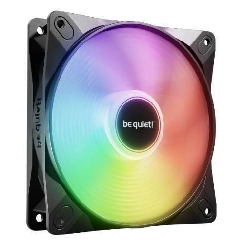 Be Quiet! (BL121) Light Wings LX 12cm PWM ARGB Case Fans (3 Pack), Rifle Bearing, Impeller w/ 16 LEDs, Daisy-Chain, Up to 1600 RPM, Black