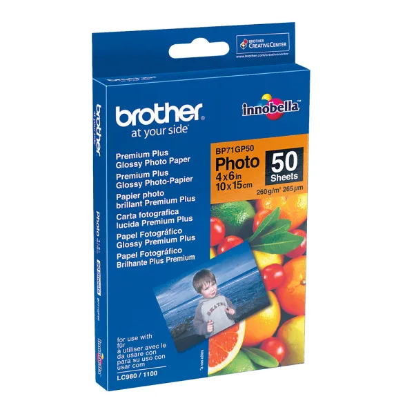 Brother 6X4 Glossy Paper 50SH Brother 6X4 Glossy Paper 50SH