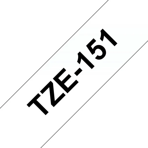 Brother 24mm Black on Gloss Tape