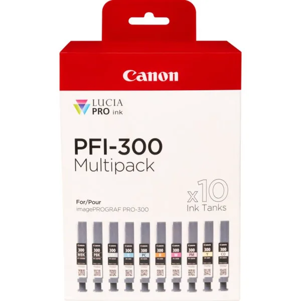 Canon PFI-300 10 Ink Multi Pack