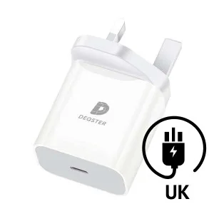 Deqster 20W USB-C Uk-Plug 20W Whte Deqster 20W USB-C Uk-Plug 20W Whte