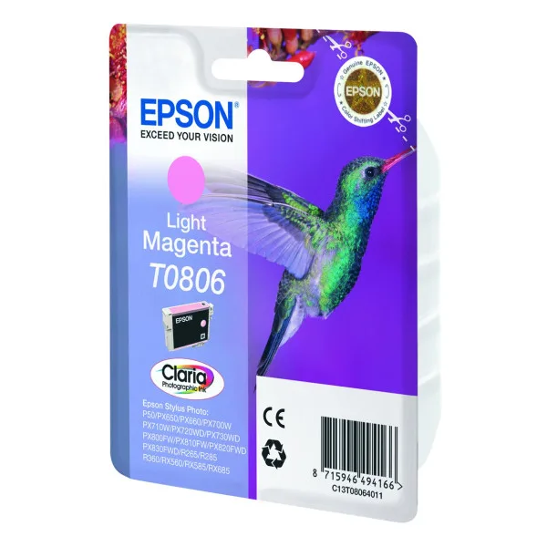 Epson T080 Stylus Photo Light Magenta Ink Epson T080 Stylus Photo Light Magenta Ink