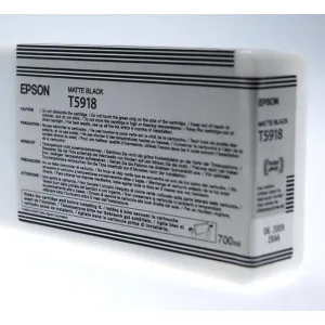 Epson T5918 Matte Black Ink Cart - 700ML