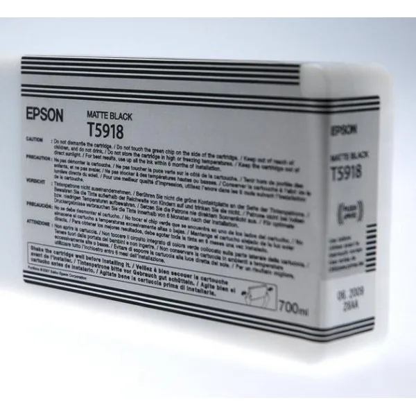 Epson T5918 Matte Black Ink Cart - 700ML