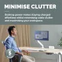 Fellowes Power Desk Type G - White