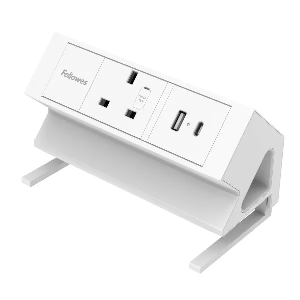 Fellowes Power Desk Type G - White