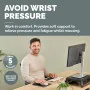 Fellowes Breyta Mousepad Wrist Rest - Black