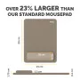 Fellowes Breyta XL Mousepad Wrist Rest - Sand