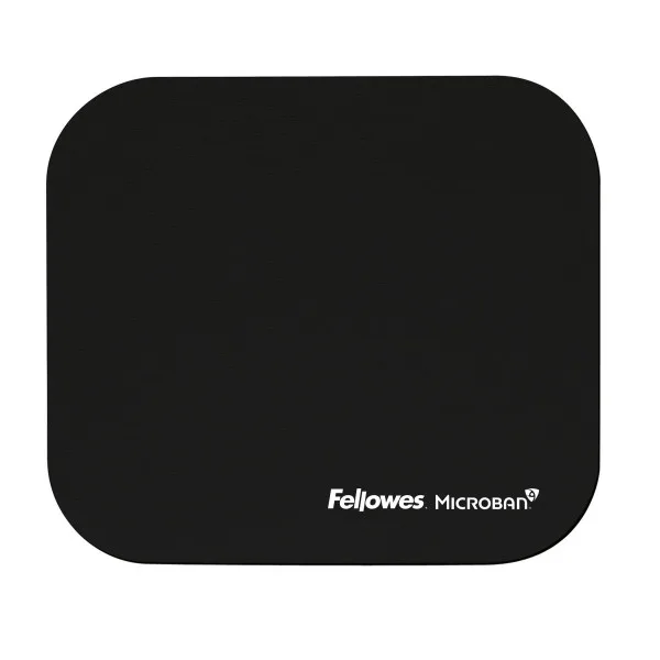 Fellowes Mouse Pad with Microban - Black Fellowes Mouse Pad with Microban - Black