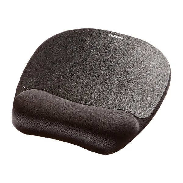 Fellowes Foam Mouse Pad/Wrist Rest - Black Fellowes Foam Mouse Pad/Wrist Rest - Black