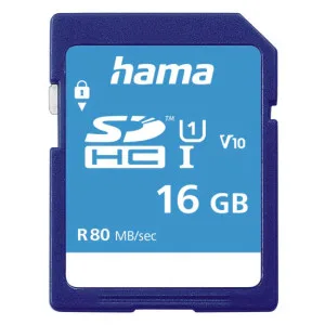 Hama Sdhc 16GB Class 10 Uhs-I 80MBS