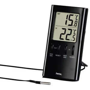 Hama T-350 LCD Thermometer Black