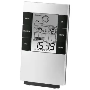 Hama TH-200 LCD Therm/Hygrometer Silv