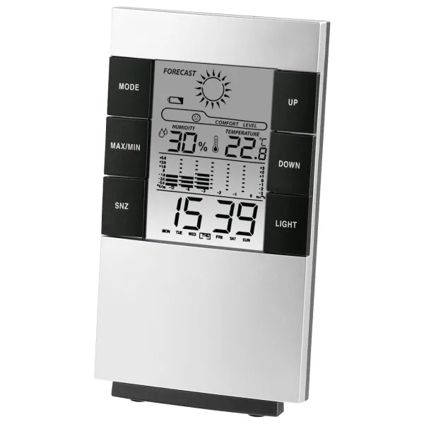 Hama TH-200 LCD Therm/Hygrometer Silv Hama TH-200 LCD Therm/Hygrometer Silv