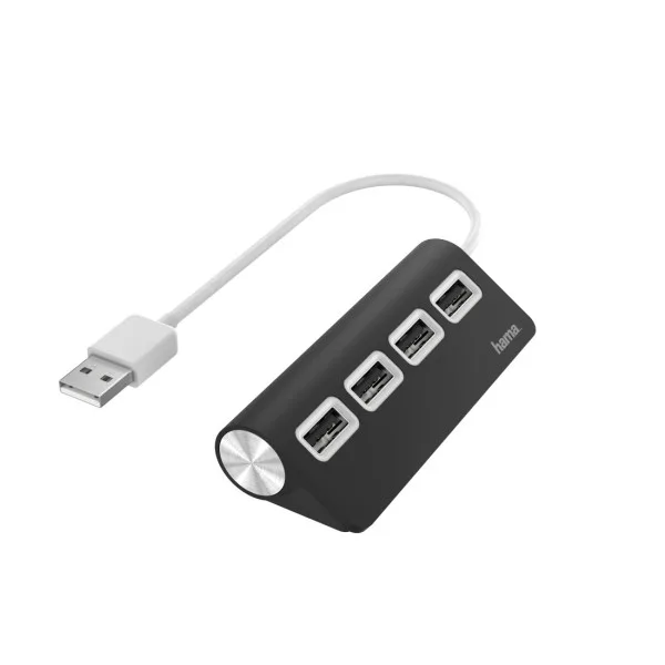 Hama USB Hub 4 Port USB 2.0 480MBIT/S BLK
