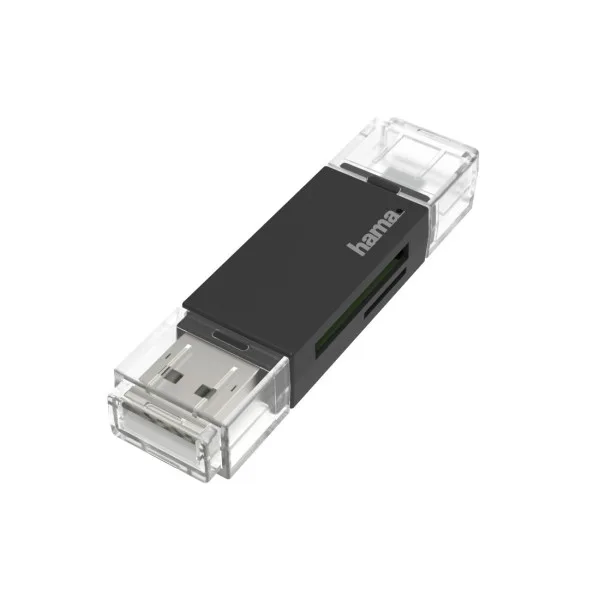 Hama USB Card Reader Otg USB 2.0 Black