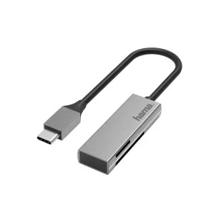 Hama USB Card Reader USB-C USB 3.0 Silver