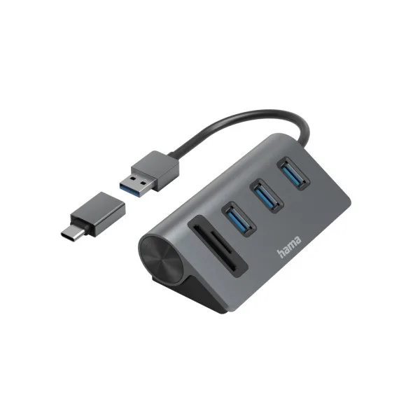 Hama USB Adap Hub/Card Reader 5 Ports