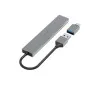 Hama USB Hub 4 Port 3.2 Gen Slim Silver