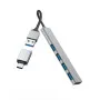 Hama USB Hub 4 Port 3.2 Gen Slim Silver