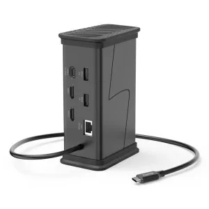 Hama CONNECT2OFFICE 9 Port USB-C Hub Black
