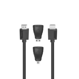 Hama High Speed HDMI Cabl 4K 1.5m 2XADAPT