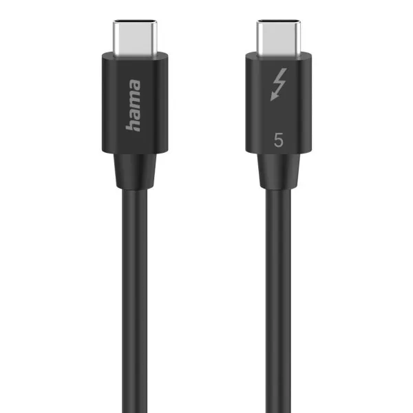Hama USB-C Thunderbold 5 Cable 8K 1m BLK
