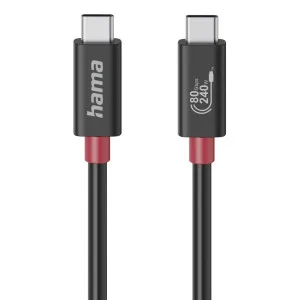 Hama USB-C Cable GEN4 240W 1m Black