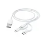 Hama 3IN1 Multicharging Cable 1m White