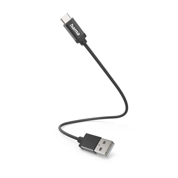 Hama Charging Cable Usba - USB-C 0.2m BLK