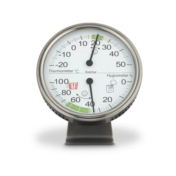 Hama Tahiti Thermometer 11cm Silver