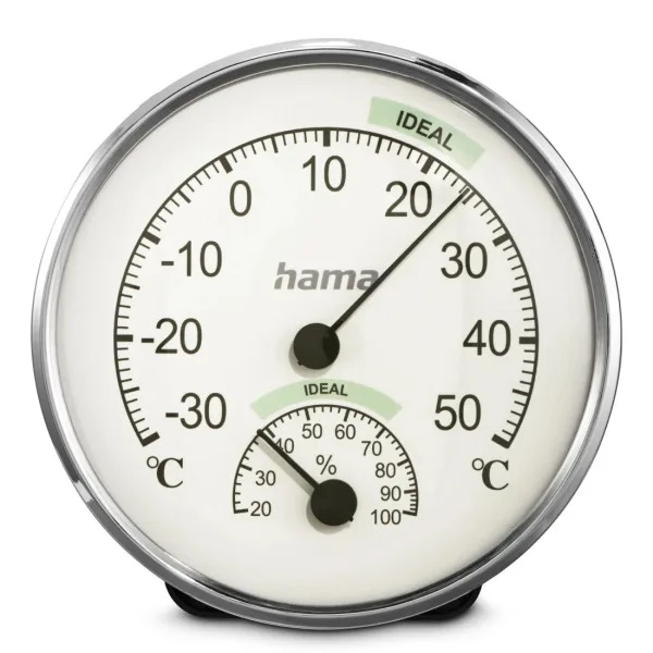 Hama Chios Therm/Hygrometer Sil/Wht Hama Chios Therm/Hygrometer Sil/Wht