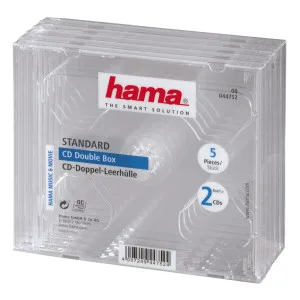 Hama CD Double Jewel Case Pack of 5
