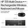 HP 725 Wireless Keyboard + Mouse HP 725 Wireless Keyboard + Mouse